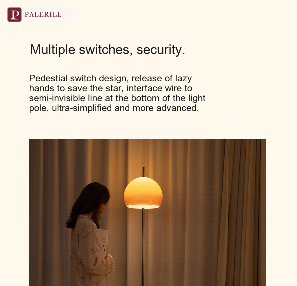 PALERILL | lampadaire coucher de soleil champignon mid-century