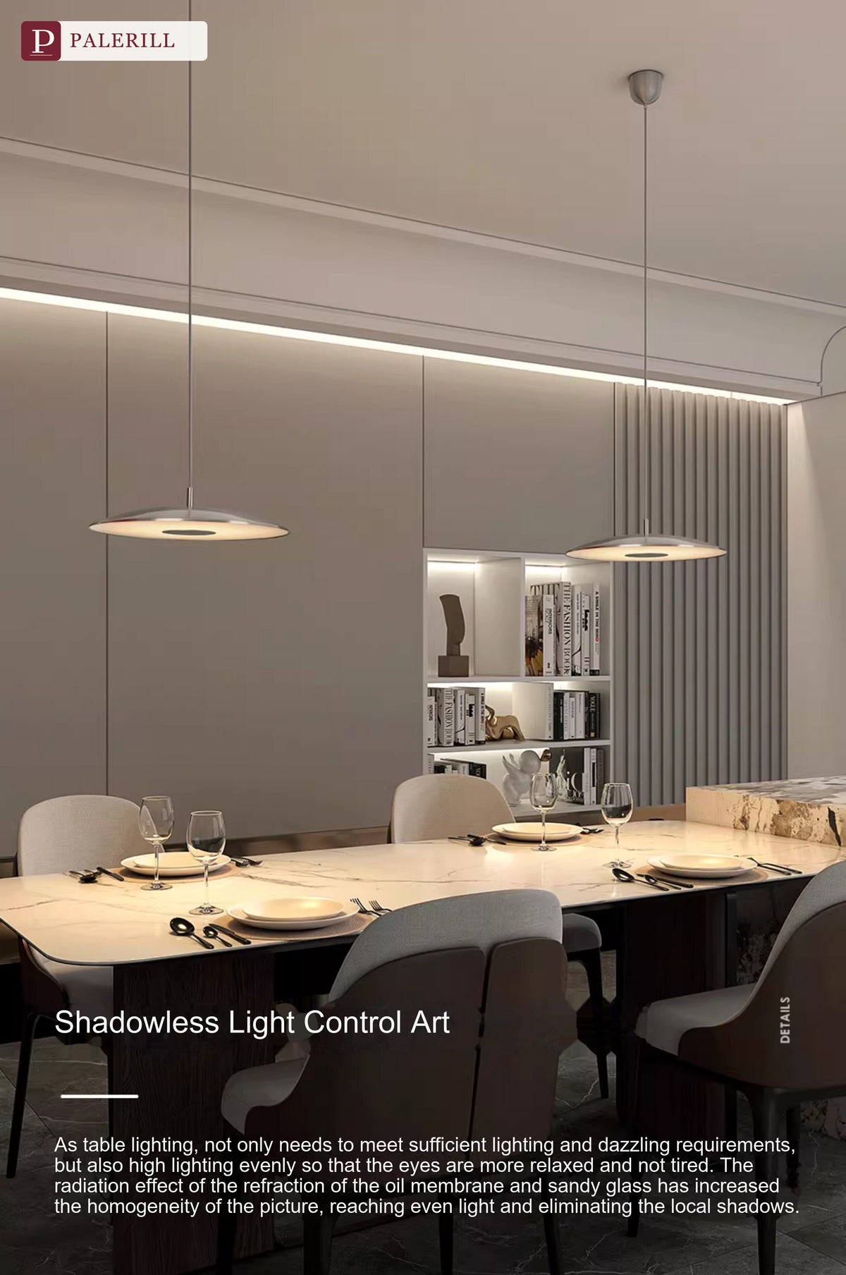 PALERILL | Modern Flying Saucer Dining Pendant Light