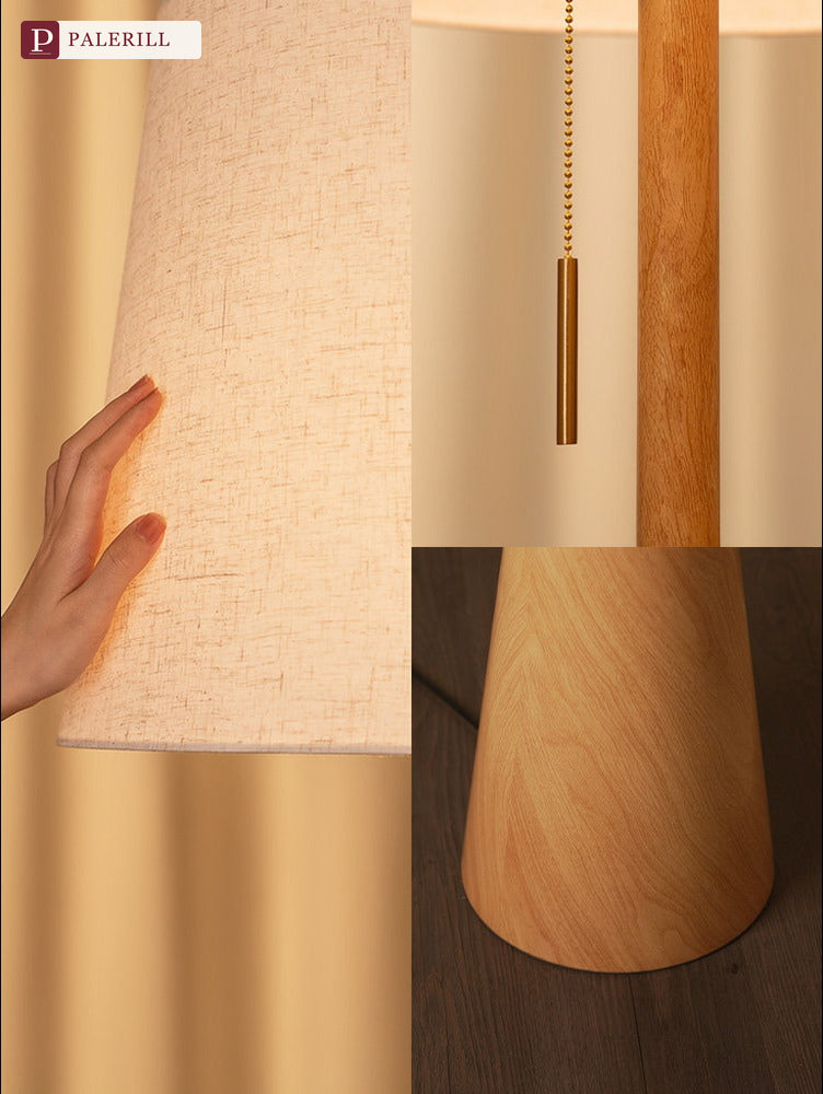 PALERILL | Natural Wood Luxury Floor Lamp