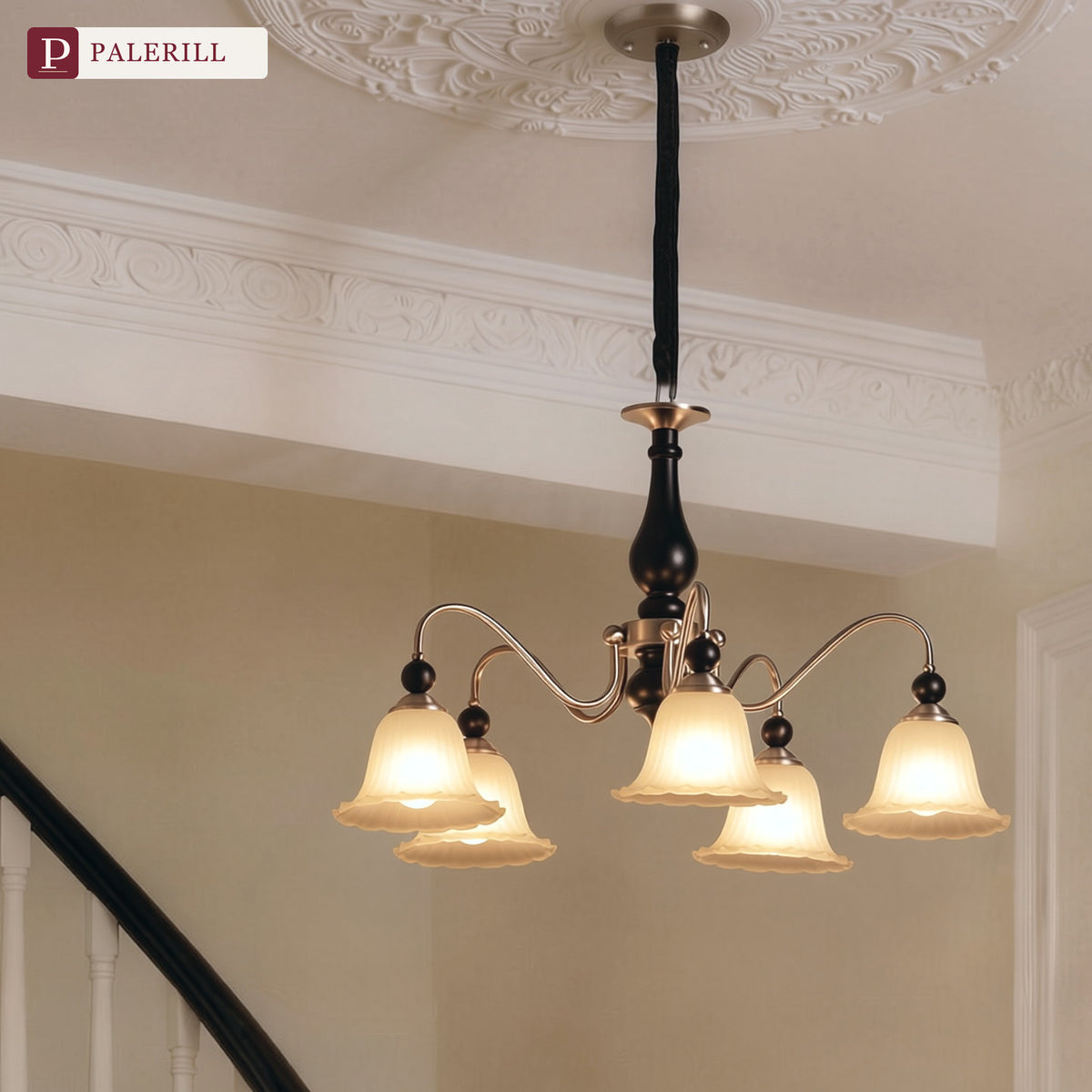 PALERILL | Mid-Century Light French Chandelier