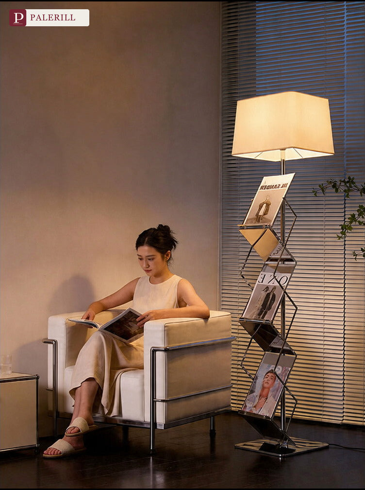 PALERILL | Modern Bauhaus Bookshelf Floor Lamp