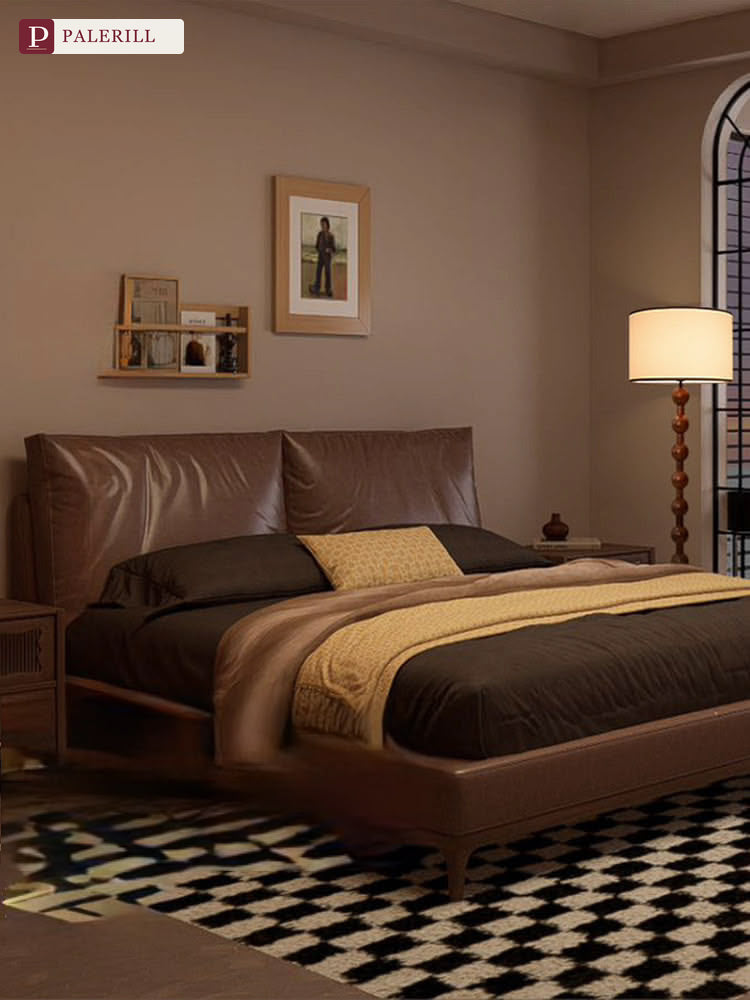 PALERILL | Mid-Century Solid Wood Full-Spectrum Floor Lamp