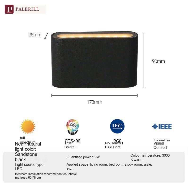 PALERILL | Ultra-Slim Mini Wall Light for Hallway & Stairs