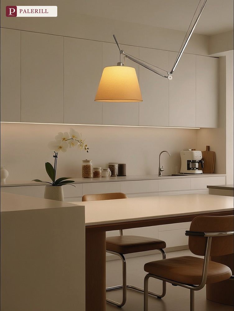 PALERILL | Adjustable Swing-Arm Pendant Light, Tolomeo Style