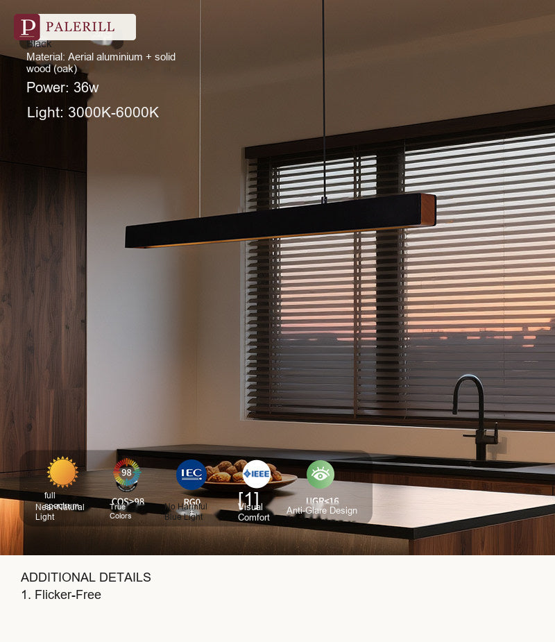 PALERILL | Linear Dining Pendant Light for Kitchen Island