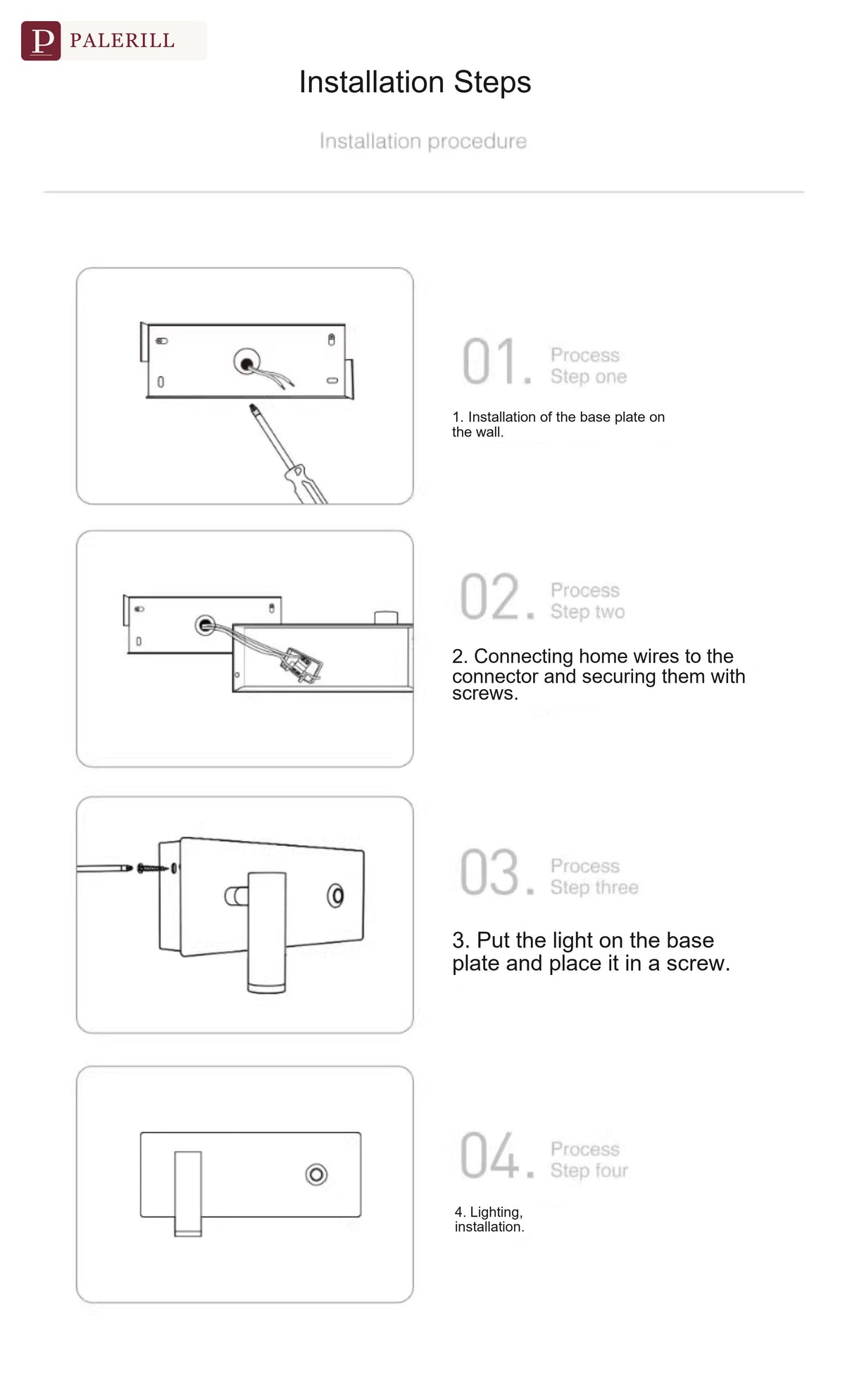 PALERILL | Full-Spectrum Dimmable Wall Reading Light
