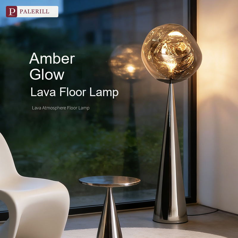 PALERILL | Italian Minimalist Volcanic Lava Floor Lamp