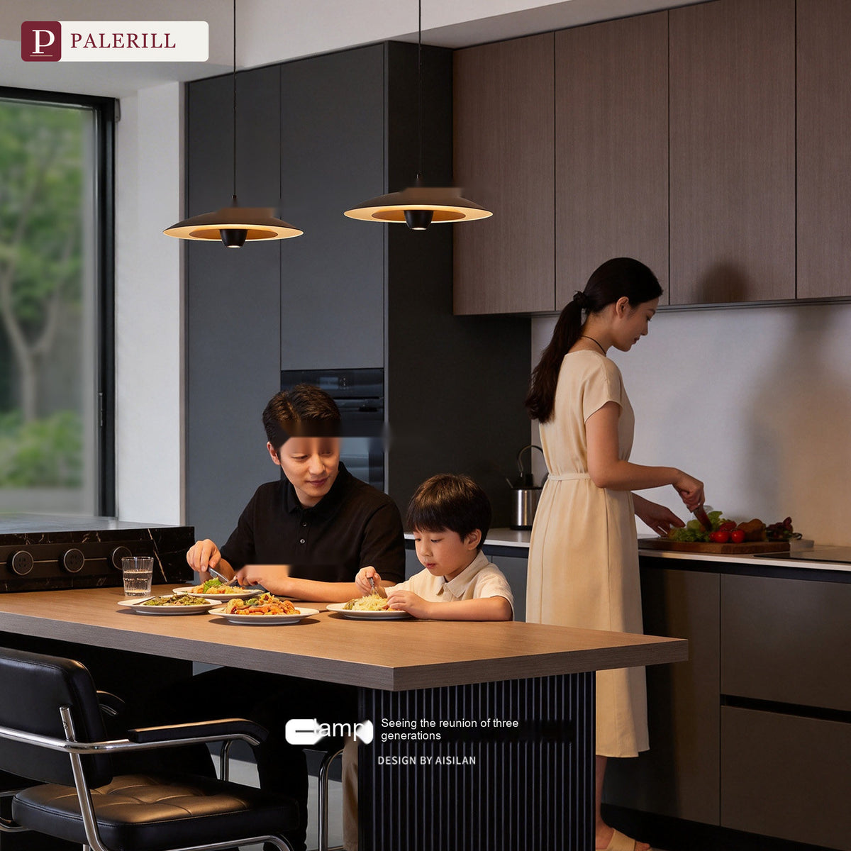 PALERILL | Pinecone Flying Saucer Dining Pendant Light