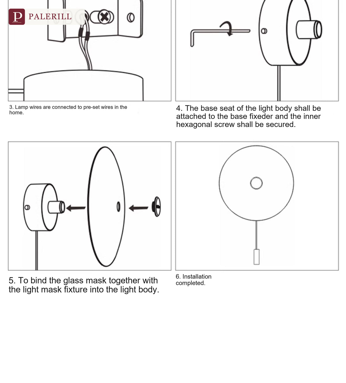 PALERILL | Creative LED Pull-Ring Wall Light