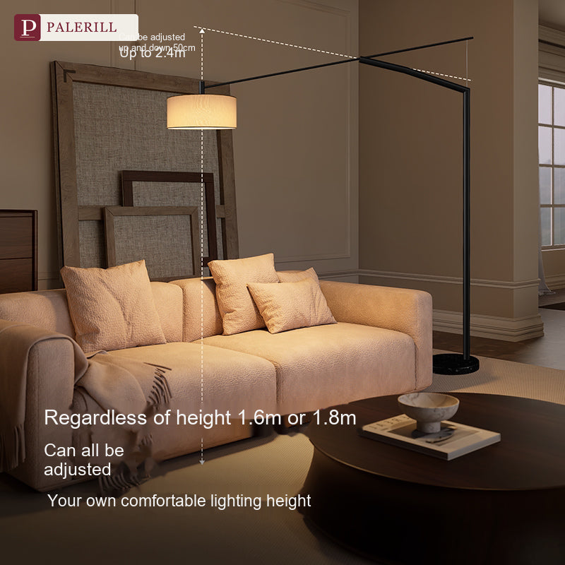 PALERILL | Large Arc Floor Lamp for High-Ceiling Spaces