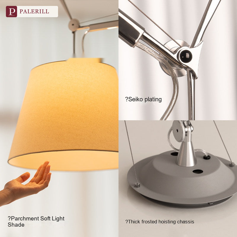PALERILL | Adjustable Swing-Arm Pendant Light, Tolomeo Style