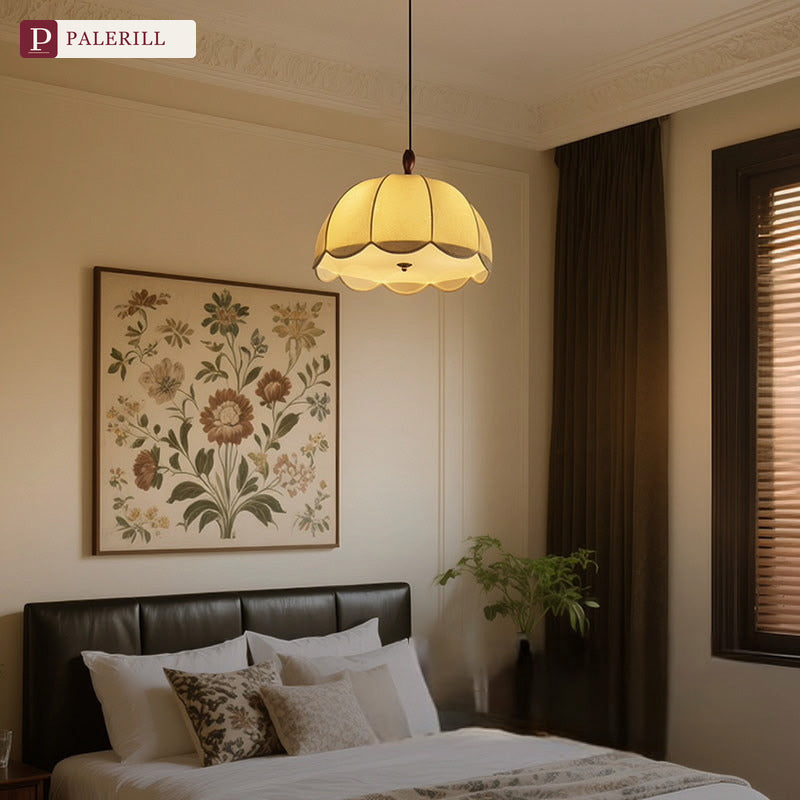 PALERILL | French Fabric Flower Pendant Light