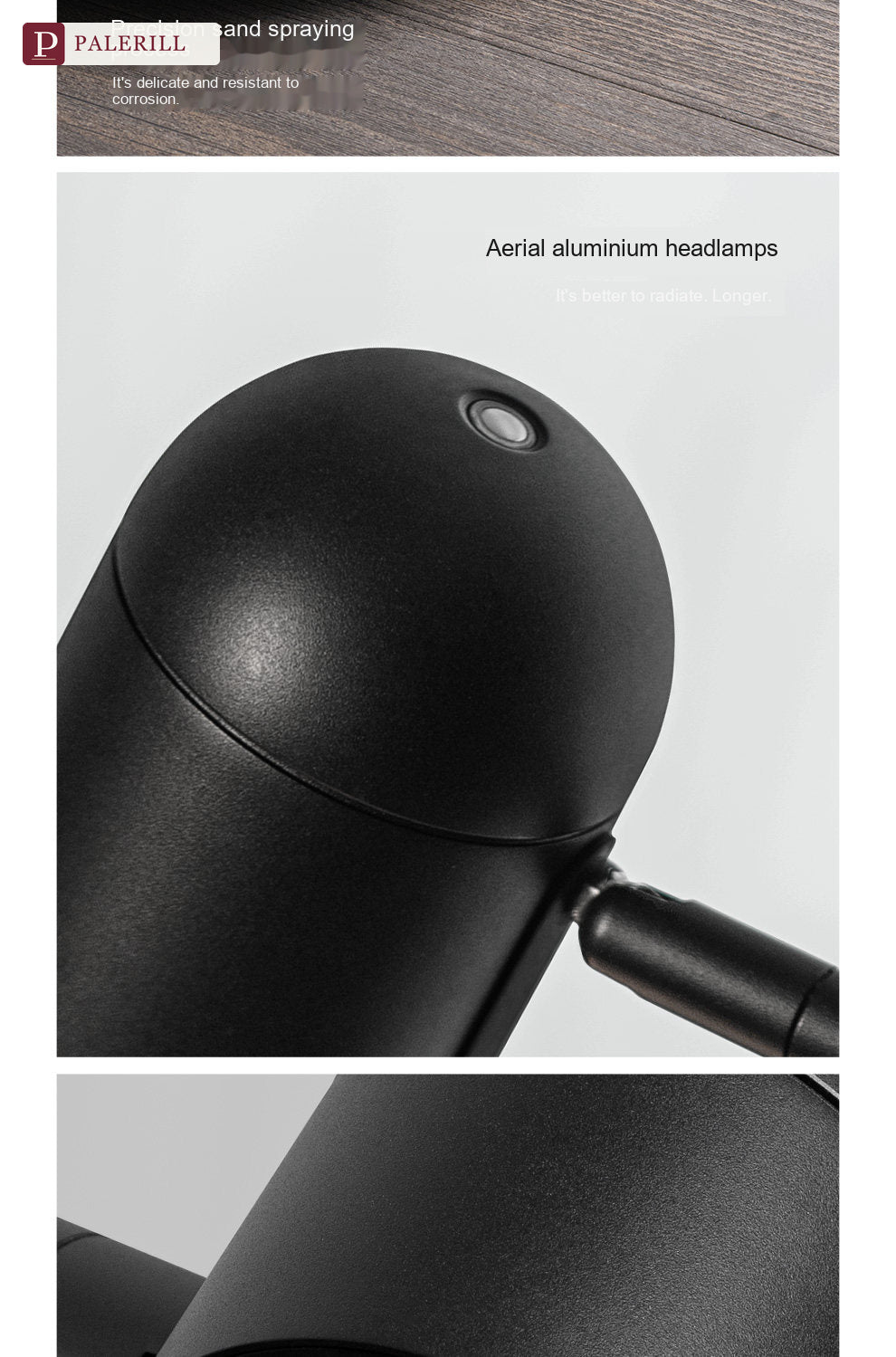 PALERILL | Luxury Reading Floor Lamp, Dark Elegance