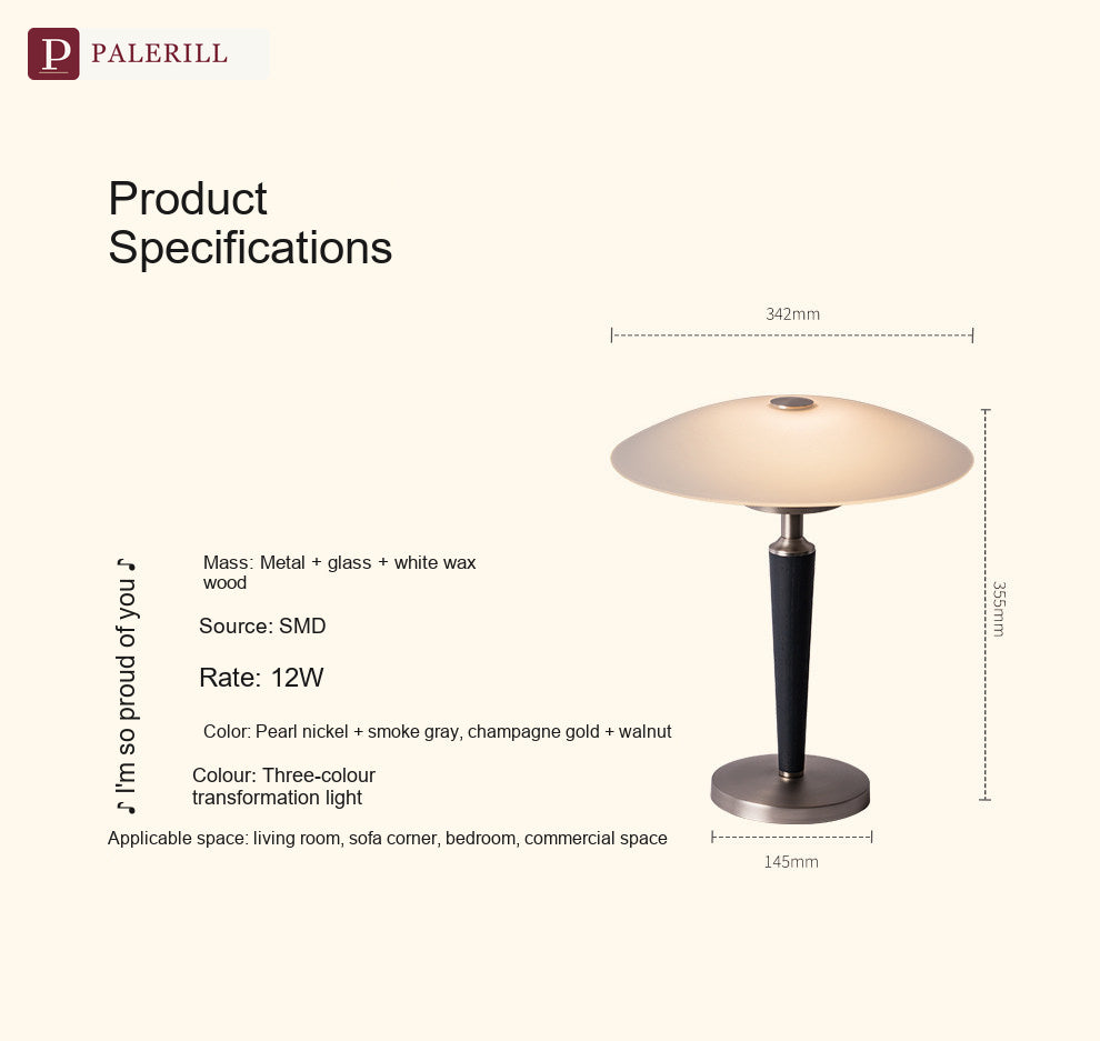 PALERILL | Wabi-Sabi Jade-Glow Vintage Table Lamp