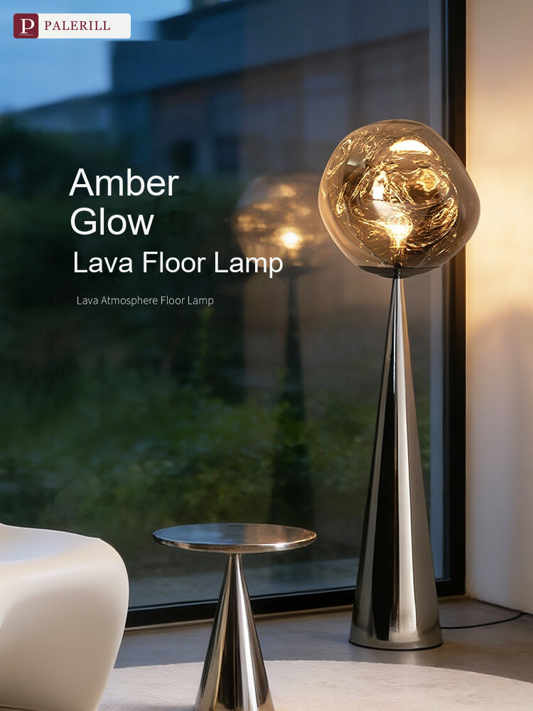 PALERILL | Italian Minimalist Volcanic Lava Floor Lamp