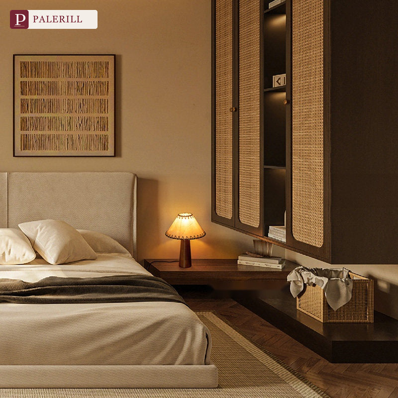 PALERILL | Mid-Century Solid Wood Table Lamp