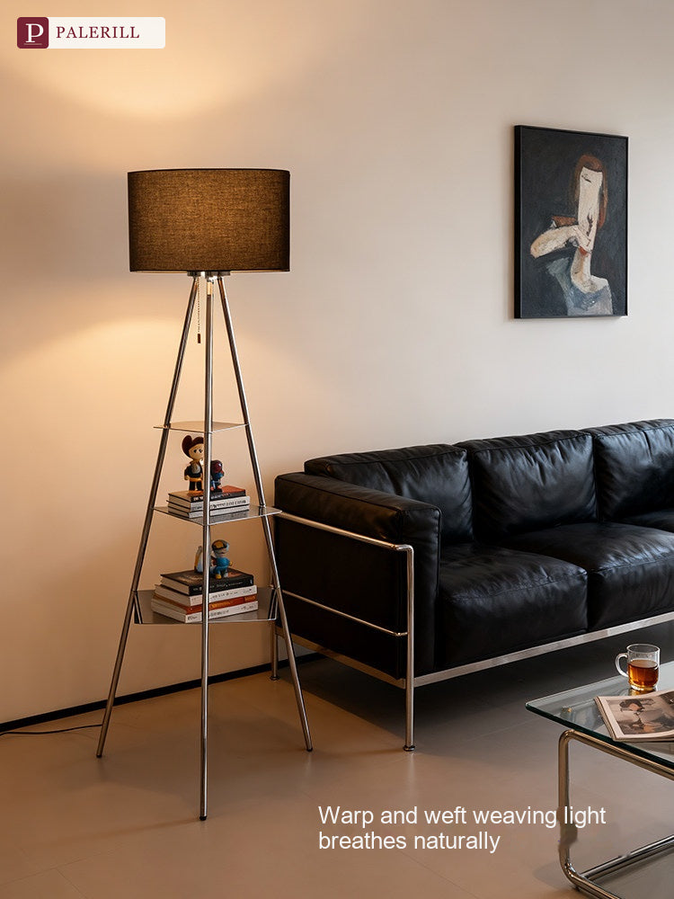 PALERILL | Bauhaus Floor Lamp with Integrated Bookshelf
