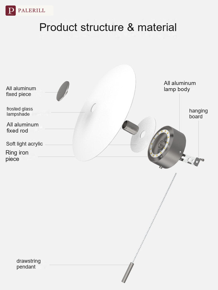 PALERILL | Creative LED Pull-Ring Wall Light