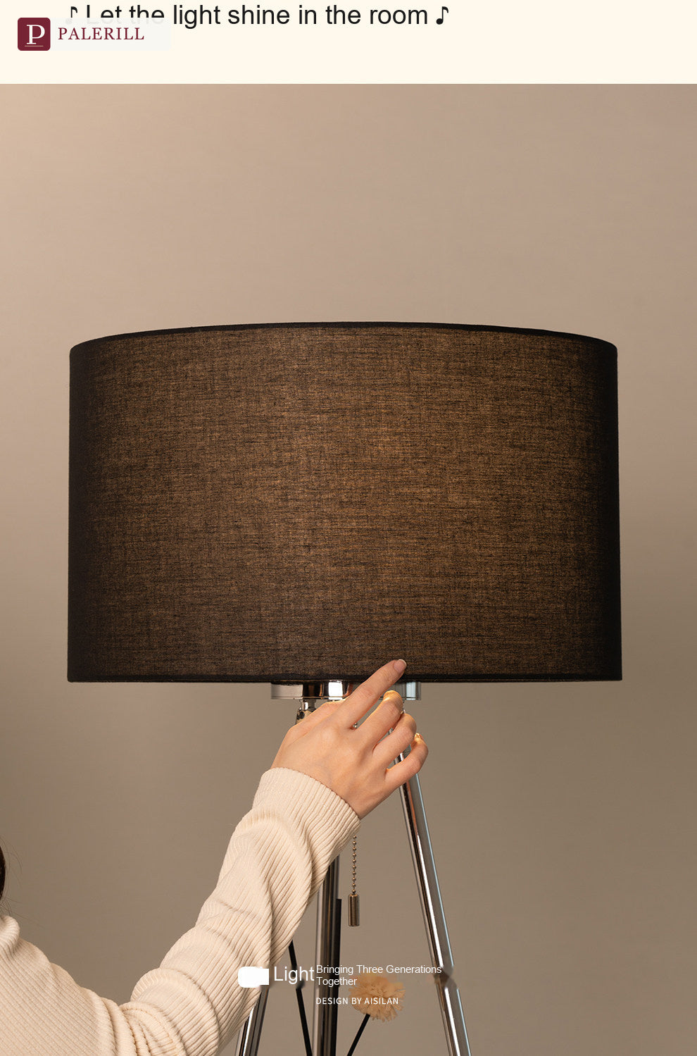 PALERILL | Bauhaus Floor Lamp with Integrated Bookshelf