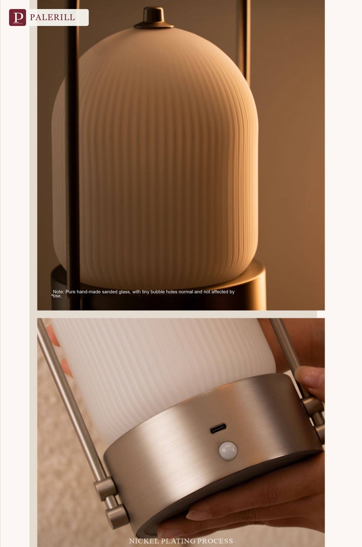 PALERILL | Rechargeable Portable Nursery Night Light
