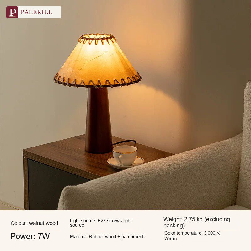 PALERILL | Mid-Century Solid Wood Table Lamp
