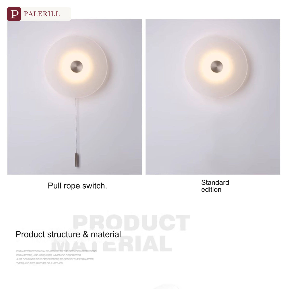 PALERILL | Creative LED Pull-Ring Wall Light