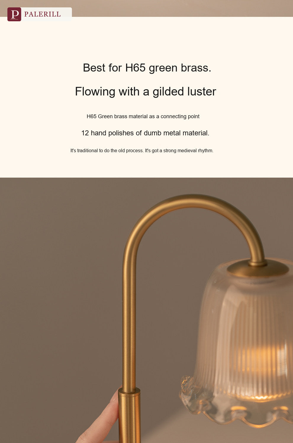 PALERILL | Brass & Dolomite Fragrance Lamp
