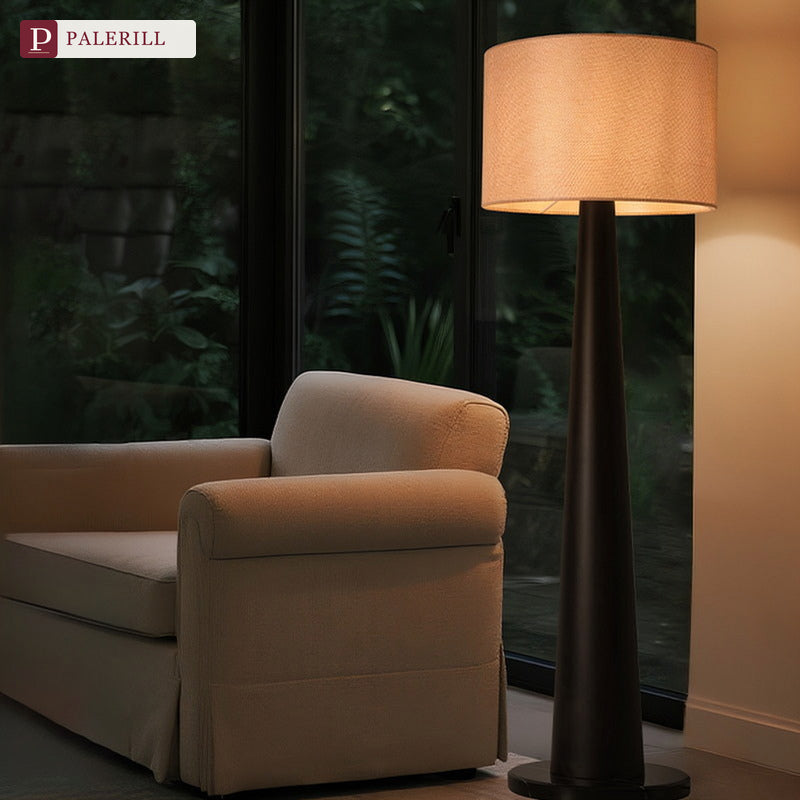 PALERILL | Italian Minimalist Designer Floor Lamp in Solid Wood