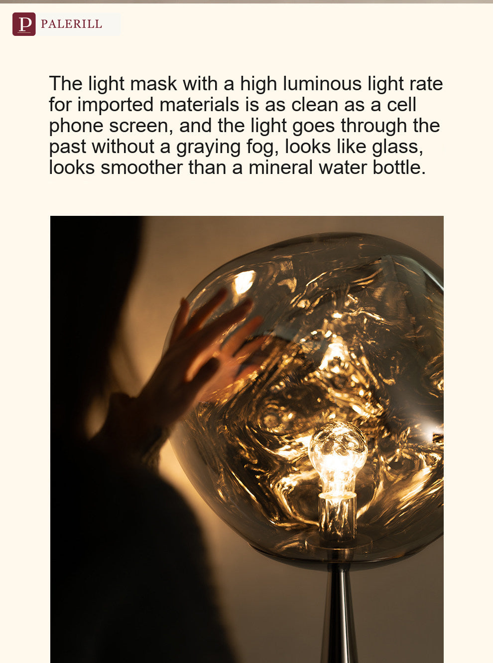 PALERILL | Italian Minimalist Volcanic Lava Floor Lamp