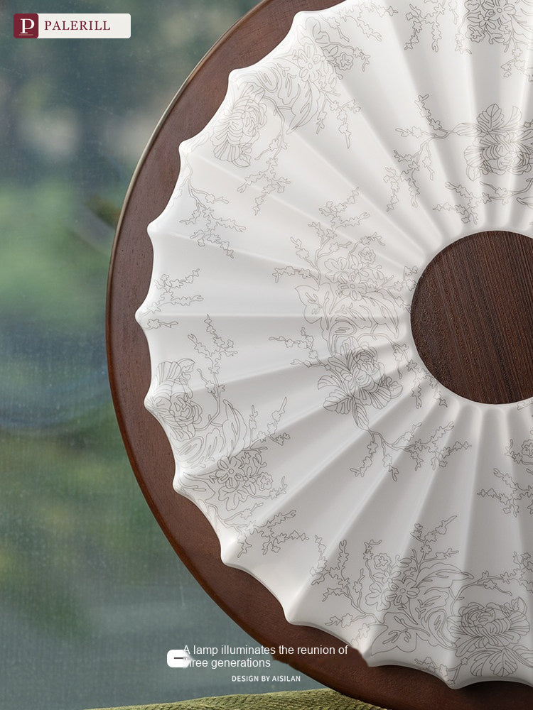 PALERILL | French Vintage Walnut-Pattern Ceiling Light
