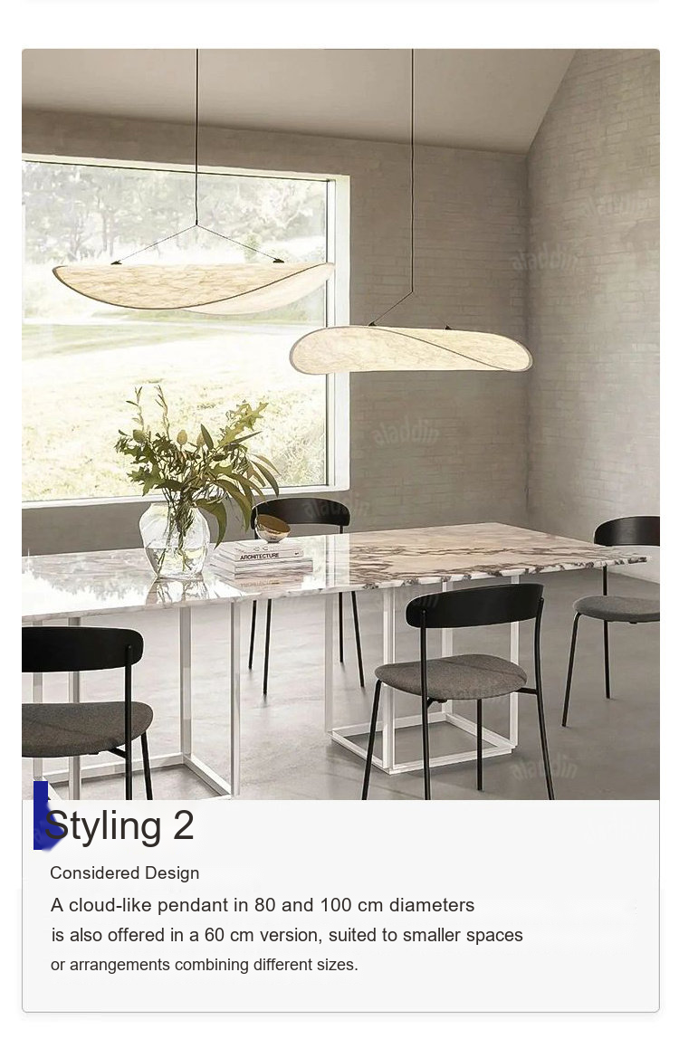 Sculptural Cloud Pendant Light — AM0204, view 16