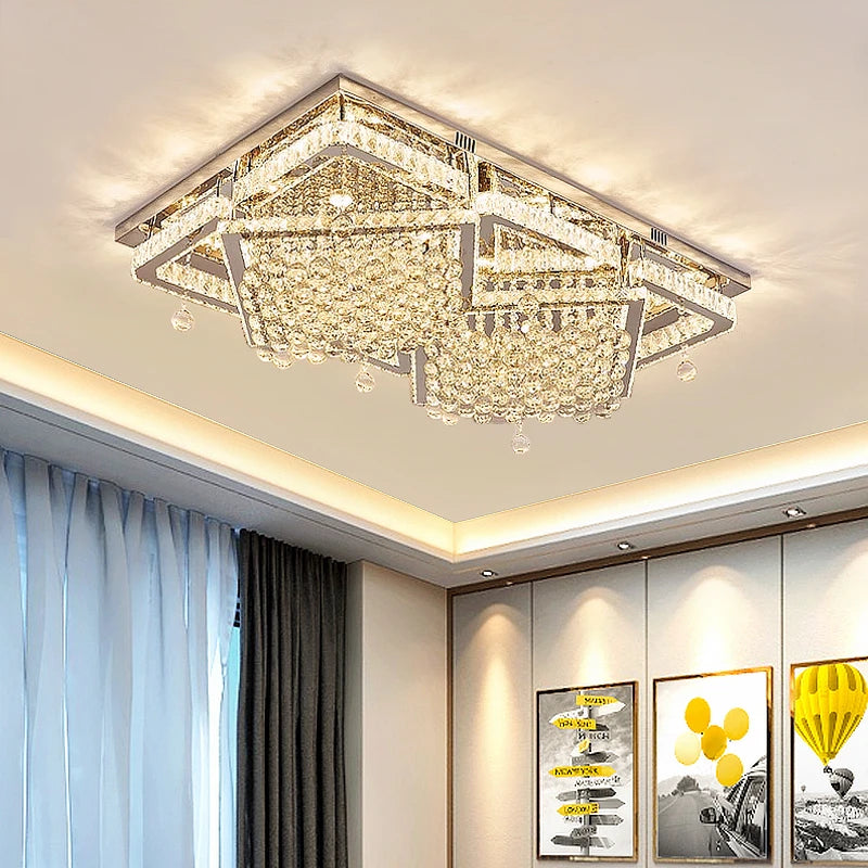 AM0106 · French Flush Mount Rectangular Ceiling Light for Bedrooms · 5 Configurations — AM0106, view 2