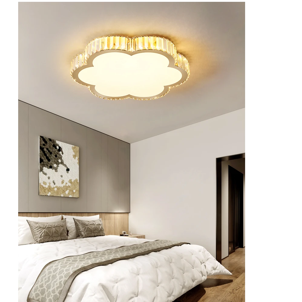 AM0074 · French Flush Mount Diamond Ceiling Light for Bedrooms · 12 Configurations — AM0074, view 2