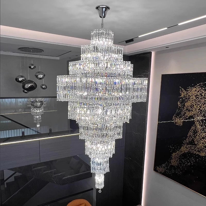 AM0008 · Modern Minimalist Crystal Chandelier for Living Spaces · 7 Configurations — AM0008, view 2