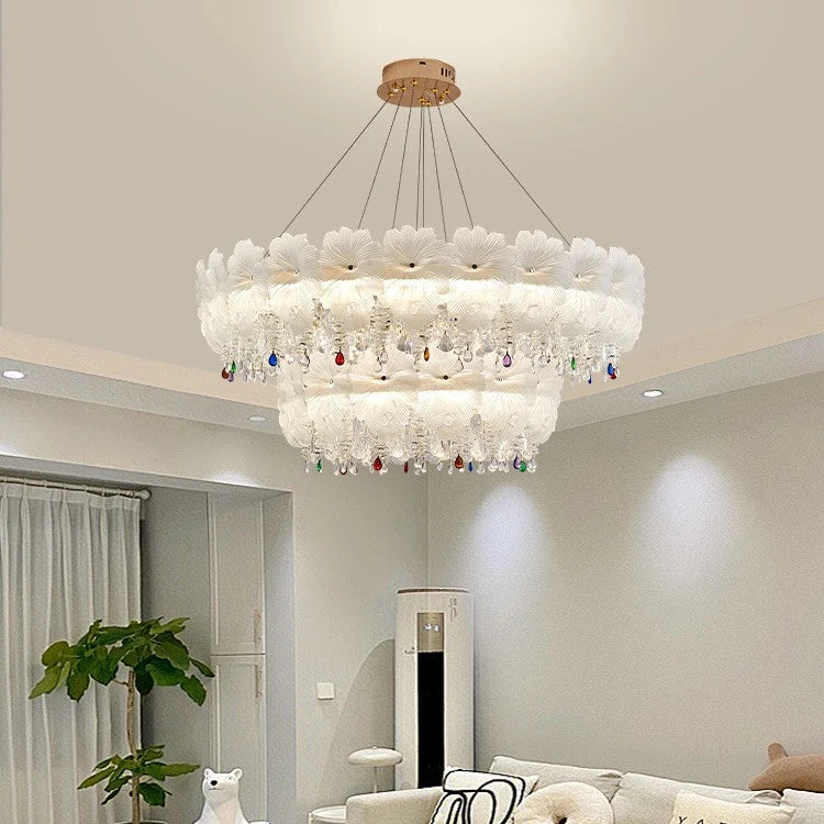 AM0103 · French Tiered Composition Crystal Chandelier for Living Spaces · 6 Configurations — AM0103, view 2