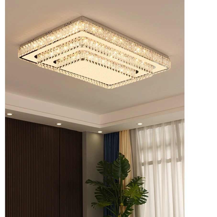 AM0084 · French Flush Mount Trapezoid Ceiling Light for Bedrooms · 3 Configurations — AM0084, view 2