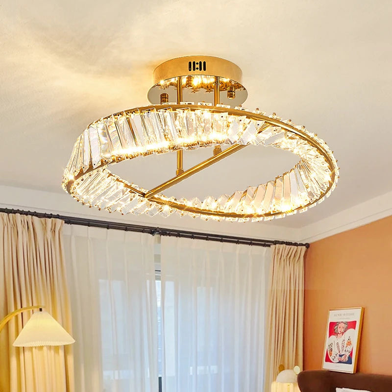 AM0120 · French Round Flush Mount Ceiling Light for Bedrooms · 2 Configurations — AM0120, view 2