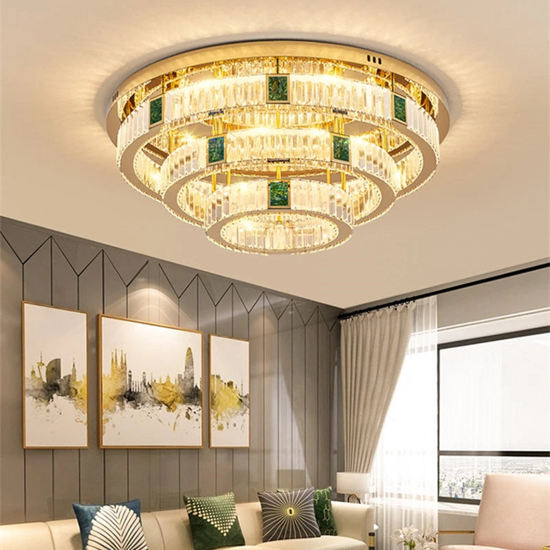 AM0113 · French Square Flush Mount Ceiling Light for Bedrooms · 8 Configurations — AM0113, view 2
