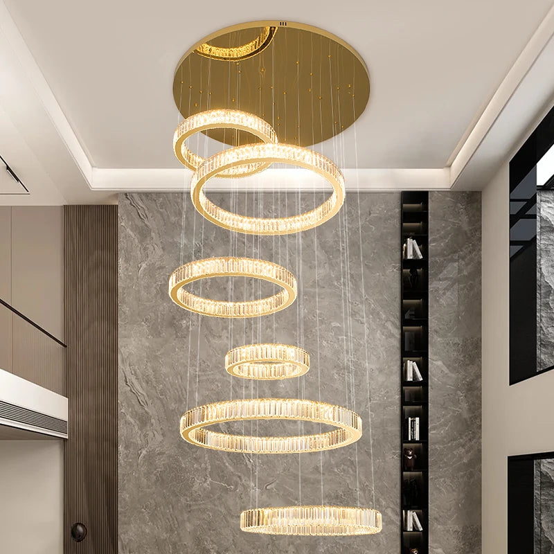 AM0068 · Modern Minimalist Cloud Cloud-Form Crystal Chandelier for Living Spaces — AM0068, view 2