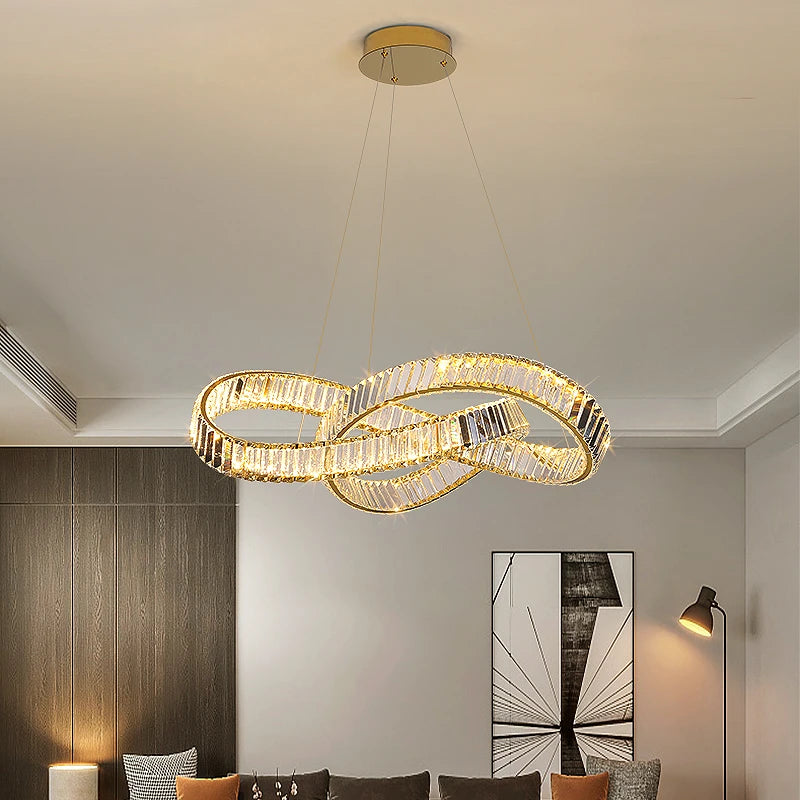 AM0062 · Modern Minimalist Crystal Chandelier · 2 Configurations — AM0062, view 2