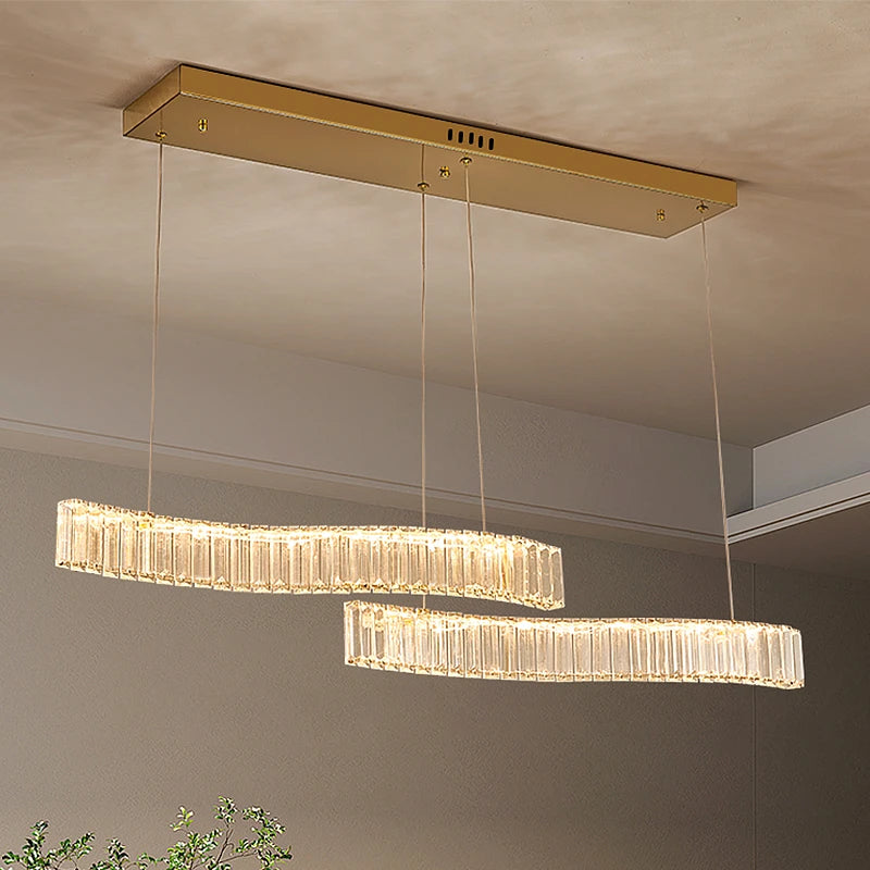 AM0070 · Modern Minimalist Crystal Chandelier for Living Spaces · 3 Configurations — AM0070, view 2