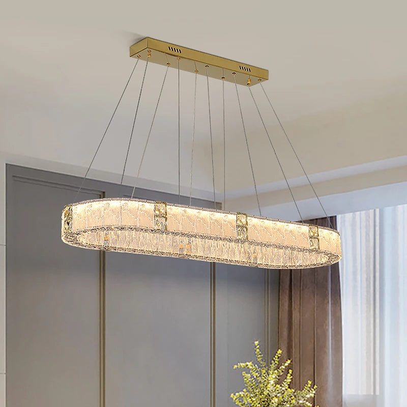 AM0056 · Modern Minimalist Crystal Chandelier for Dining Rooms · 18 Configurations — AM0056, view 2