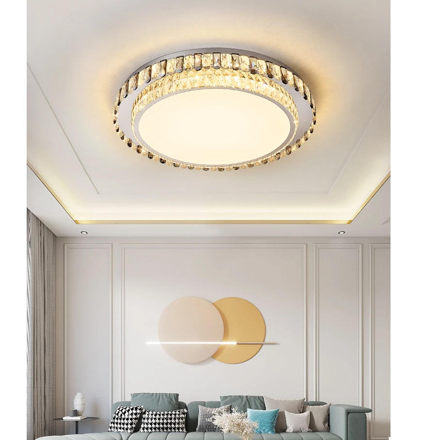 AM0114 · French Flush Mount Oval Ceiling Light for Bedrooms · 4 Configurations — AM0114, view 2