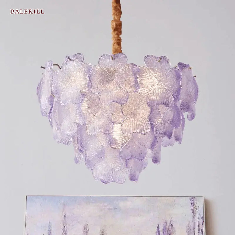 AM0622 — Light Luxury Floral Crystal Chandelier for Living Rooms