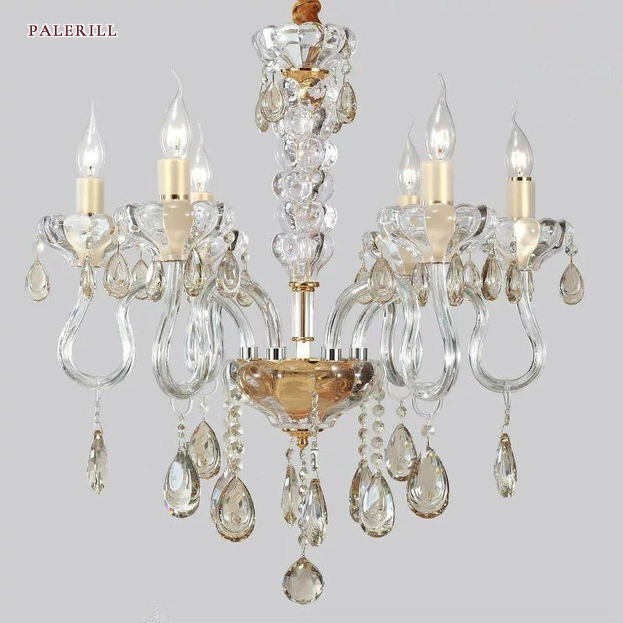 AM0721 — Modern Minimalist Candle Crystal Chandelier for Kids' Rooms