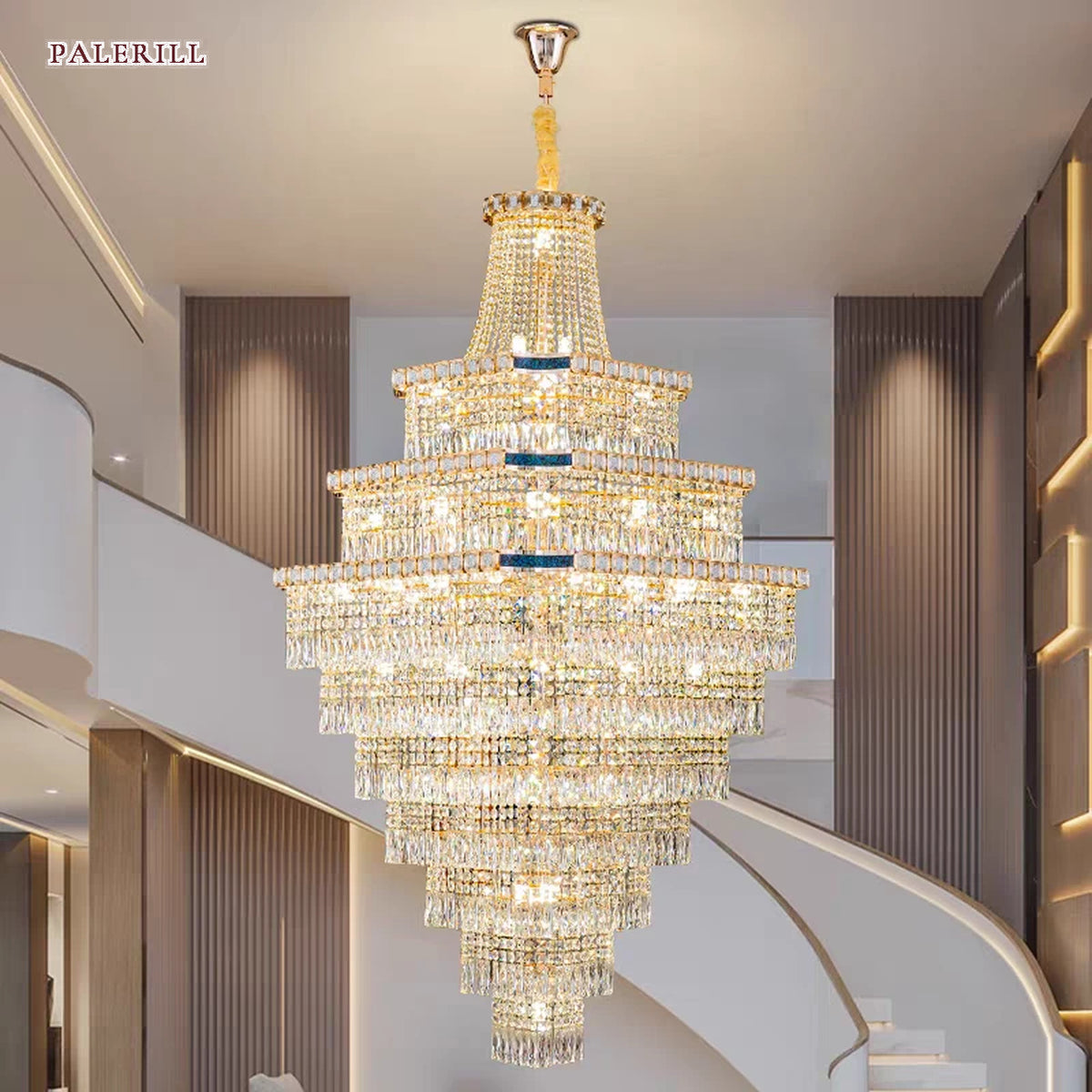 AM0499 — Modern Luxury Crystal Chandelier for Living Rooms