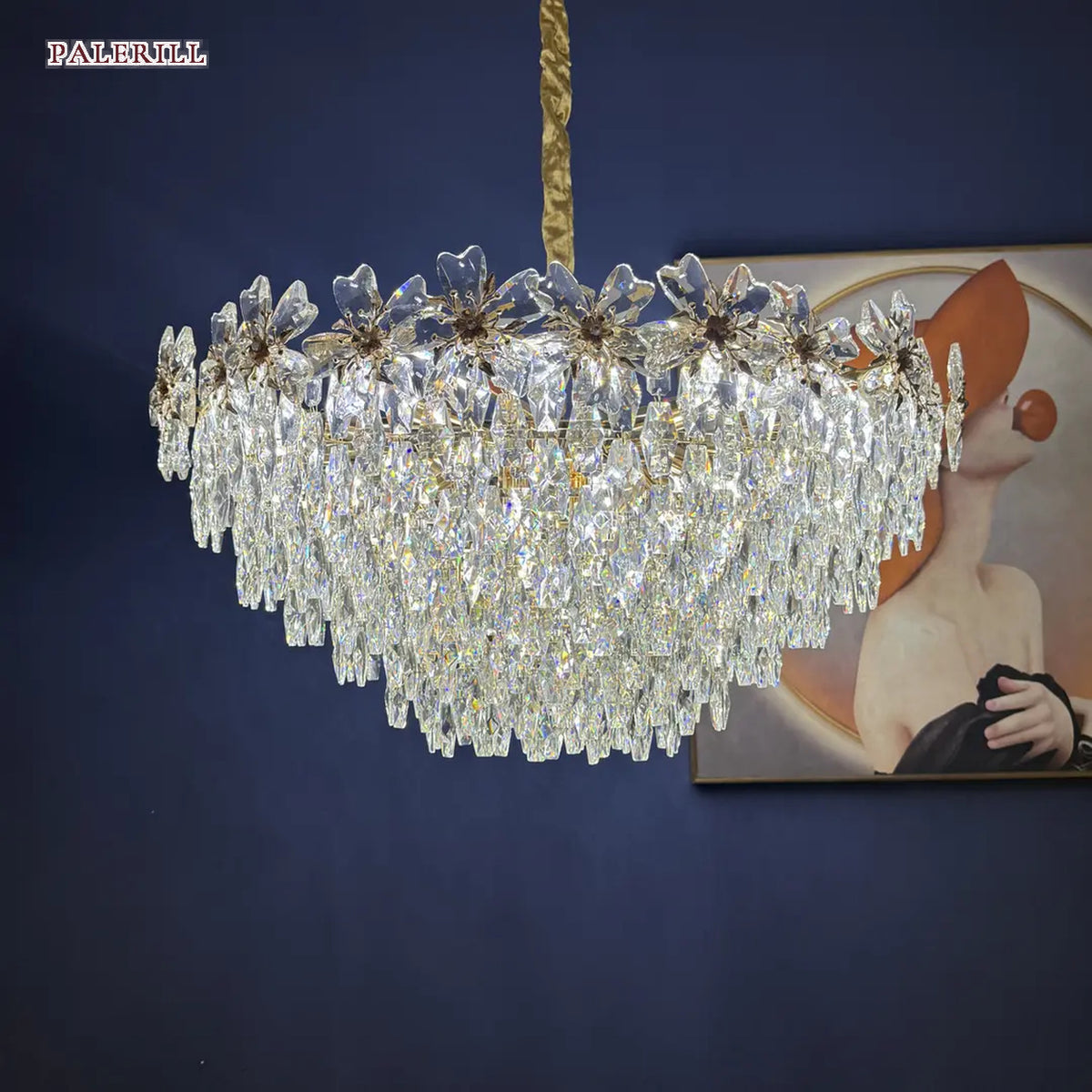 AM0553 — Light Luxury Imported K9 Crystal Chandelier for Living & Dining Rooms