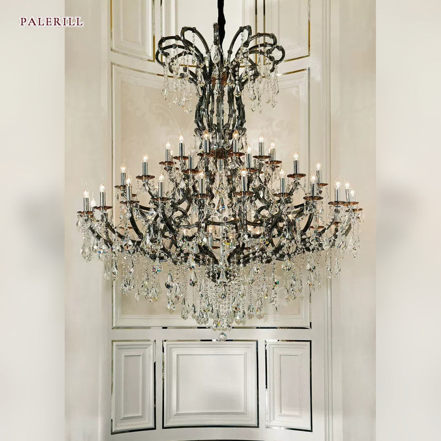 AM0807 — European Crystal Chandelier for Loft Spaces & Duplex Spaces