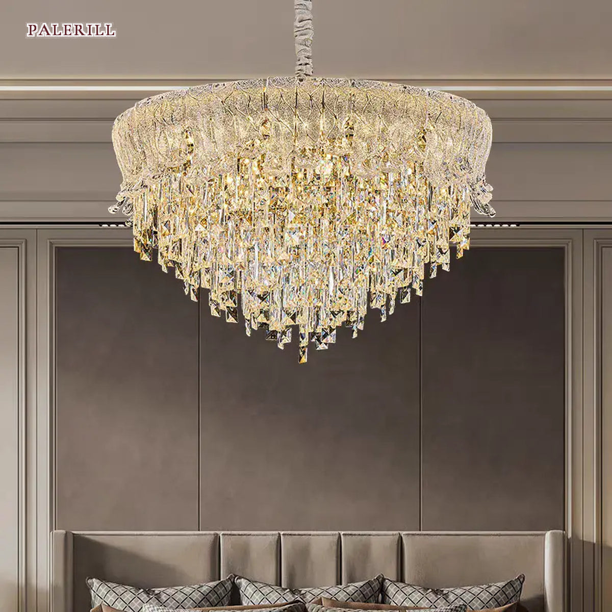 AM0671 — Modern Luxury Crystal Chandelier for Living Rooms
