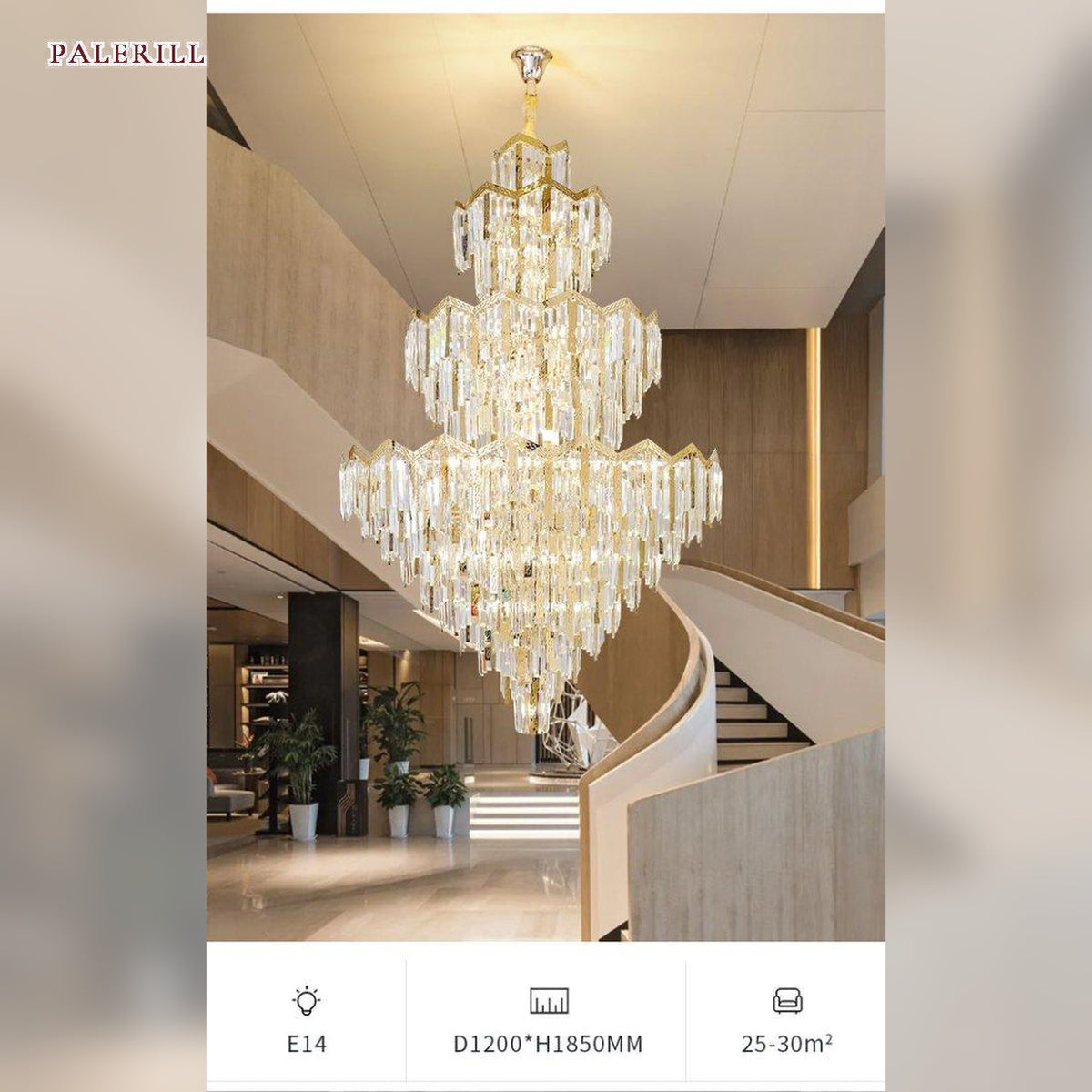 AM0613 — Light Luxury Butterfly Crystal Chandelier for Living Rooms